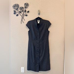 North Style Women Business Modest Button Down Dress Size 6